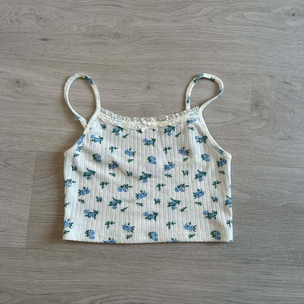 Vintage floral cami top